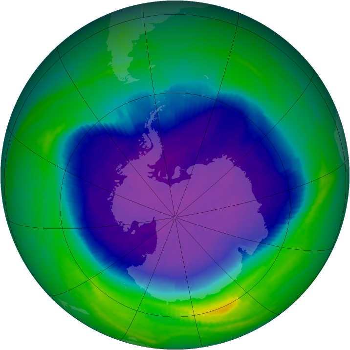 Ozone Map 2001-10-07